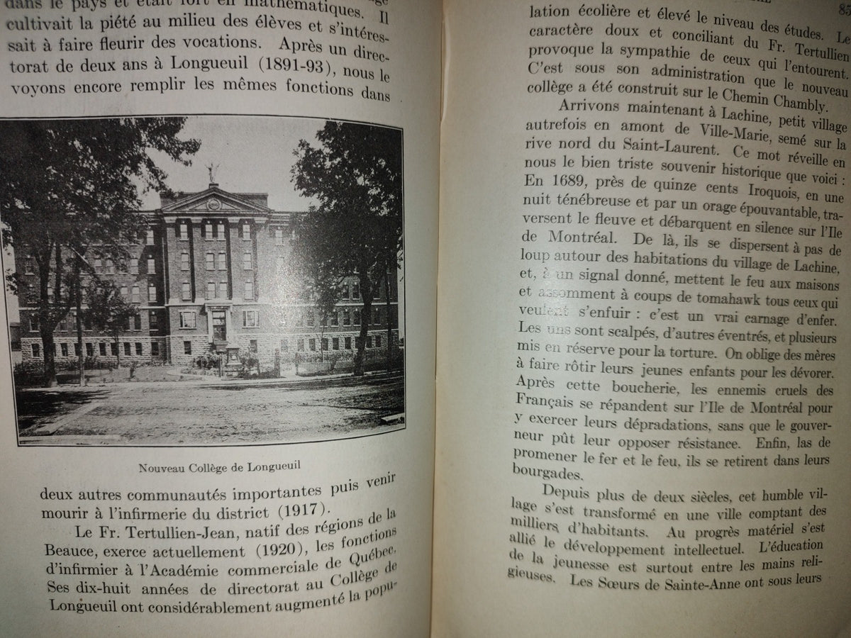 60- Francés. Les Frères Des Écoles Chrétiennes Au Canada 1837-1900 - 1921