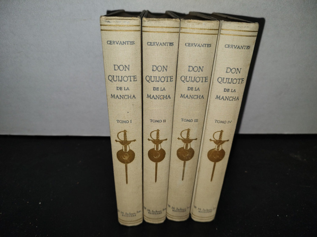 59- Don Quijote De La Mancha. W. M. Jackson, Inc. Los 4 Tomos - 1968