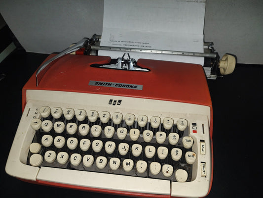 A1- Antigua Máquina De Escribir Smith Corona Galaxie. 228496 X, Made In Usa - 60'S