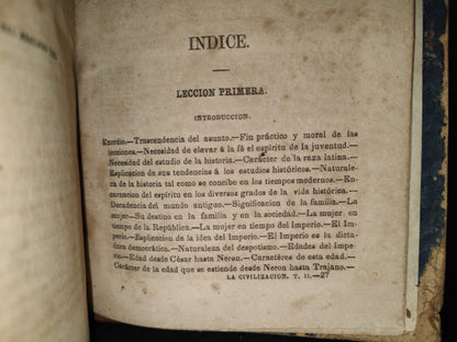 65- La Civilización En Los Cinco Primeros Siglos Del Cristianismo. Tomos 1 Y 2. Emilio Castelar 1868