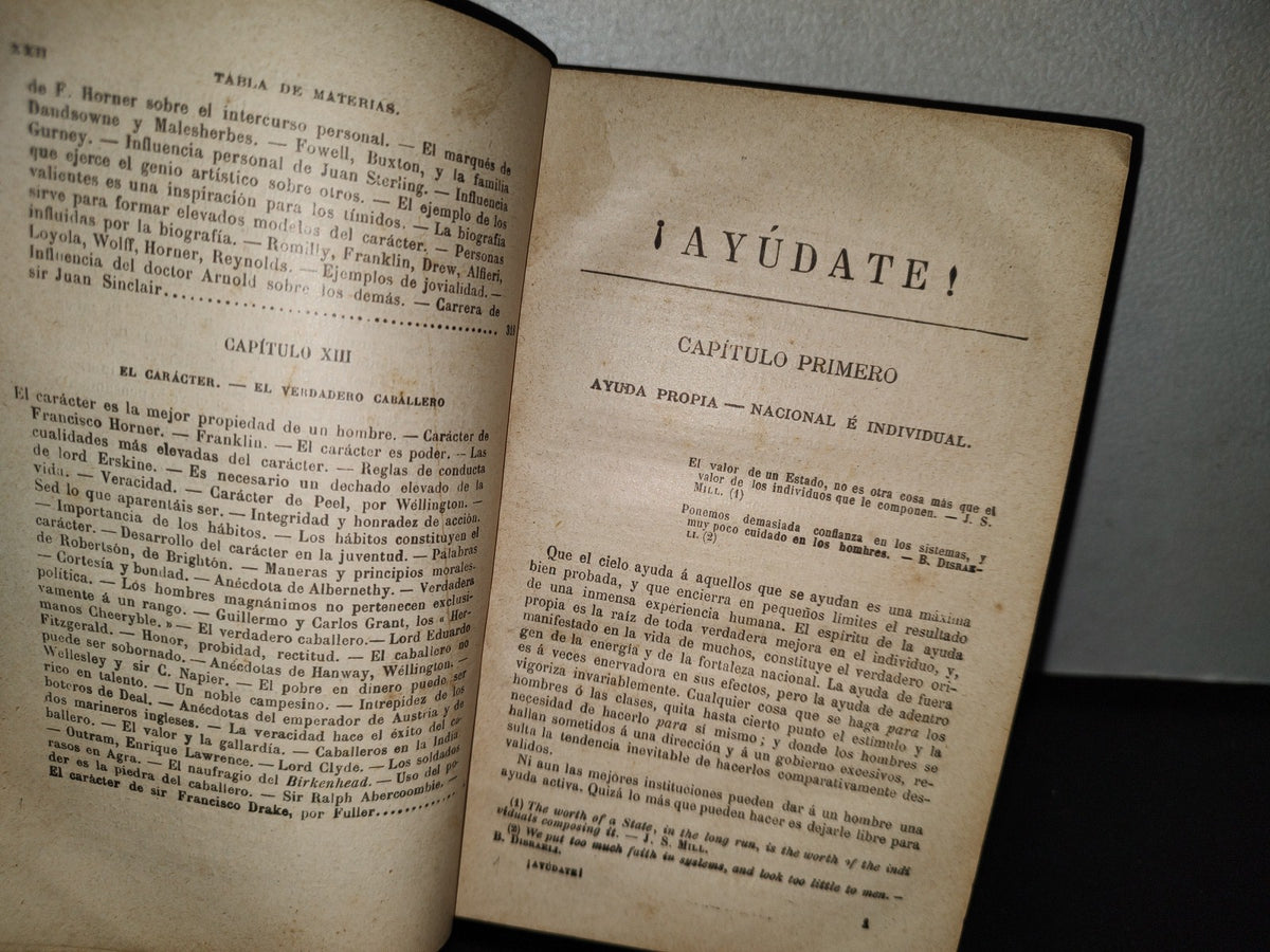 63- ¡Ayúdate! (Self-Help) - Samuel Smiles. Versión Española Por Emilio Soulere - 1900