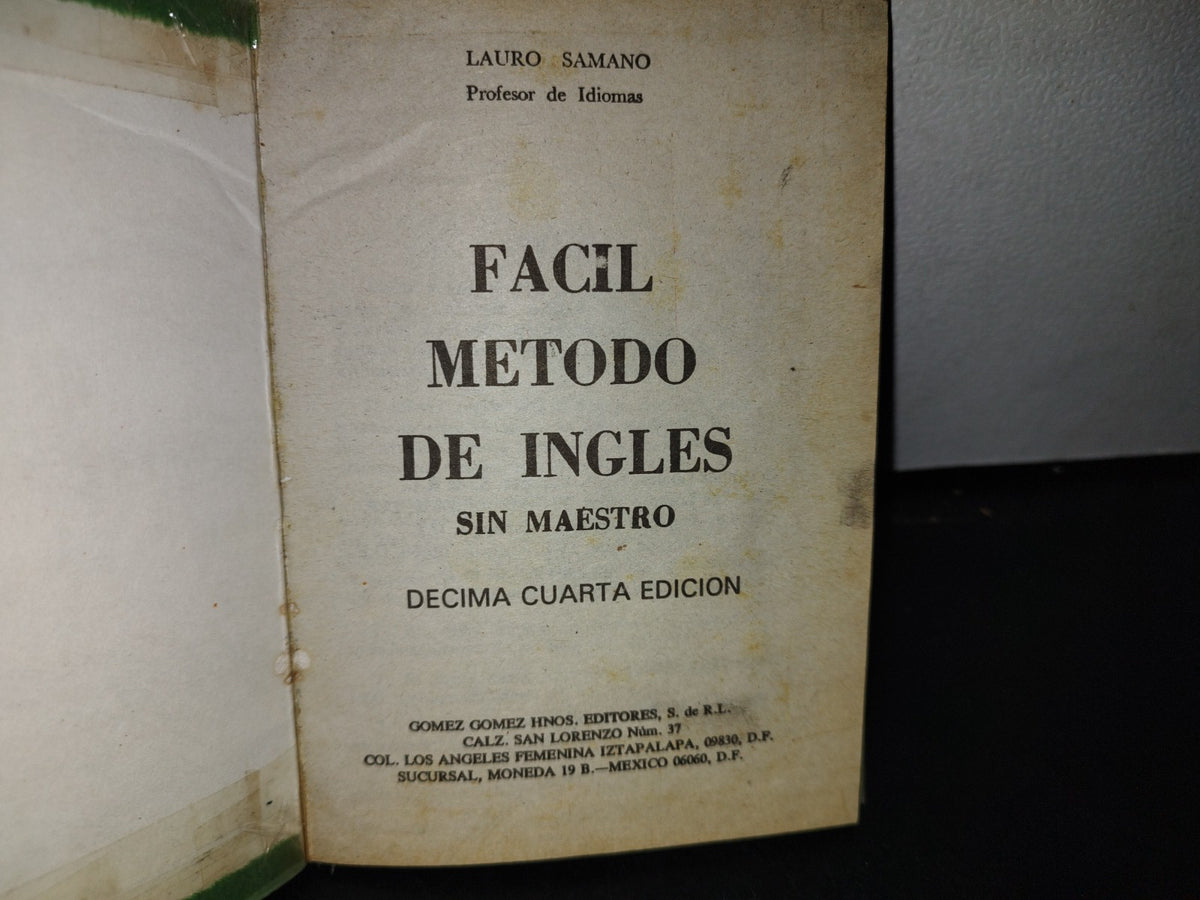 66- Fácil Método De Inglés Sin Maestro - Lauro Samano
