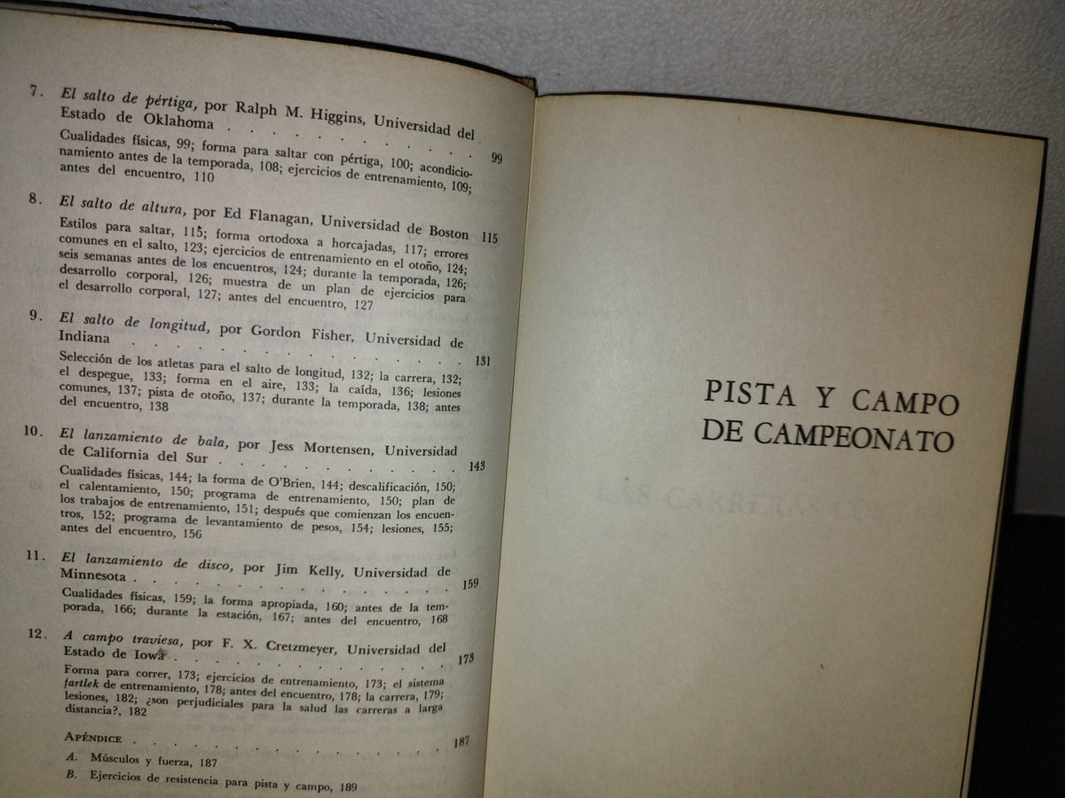 63- Pista Y Campo De Campeonato. Recopilado Por Tom Ecker. Primera Edición 1969