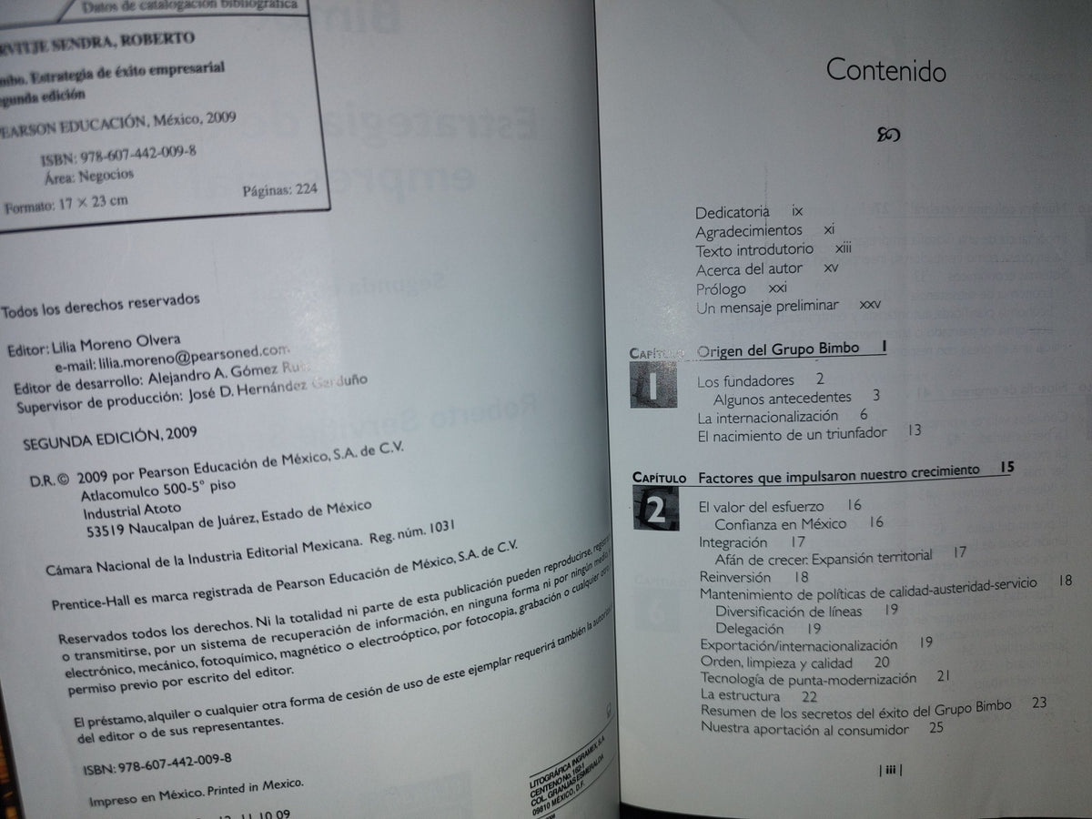 60- Bimbo. Estrategias De Éxito Empresarial -Roberto Servitje S. - Segunda Edición 2009