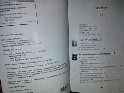 60- Bimbo. Estrategias De Éxito Empresarial -Roberto Servitje S. - Segunda Edición 2009