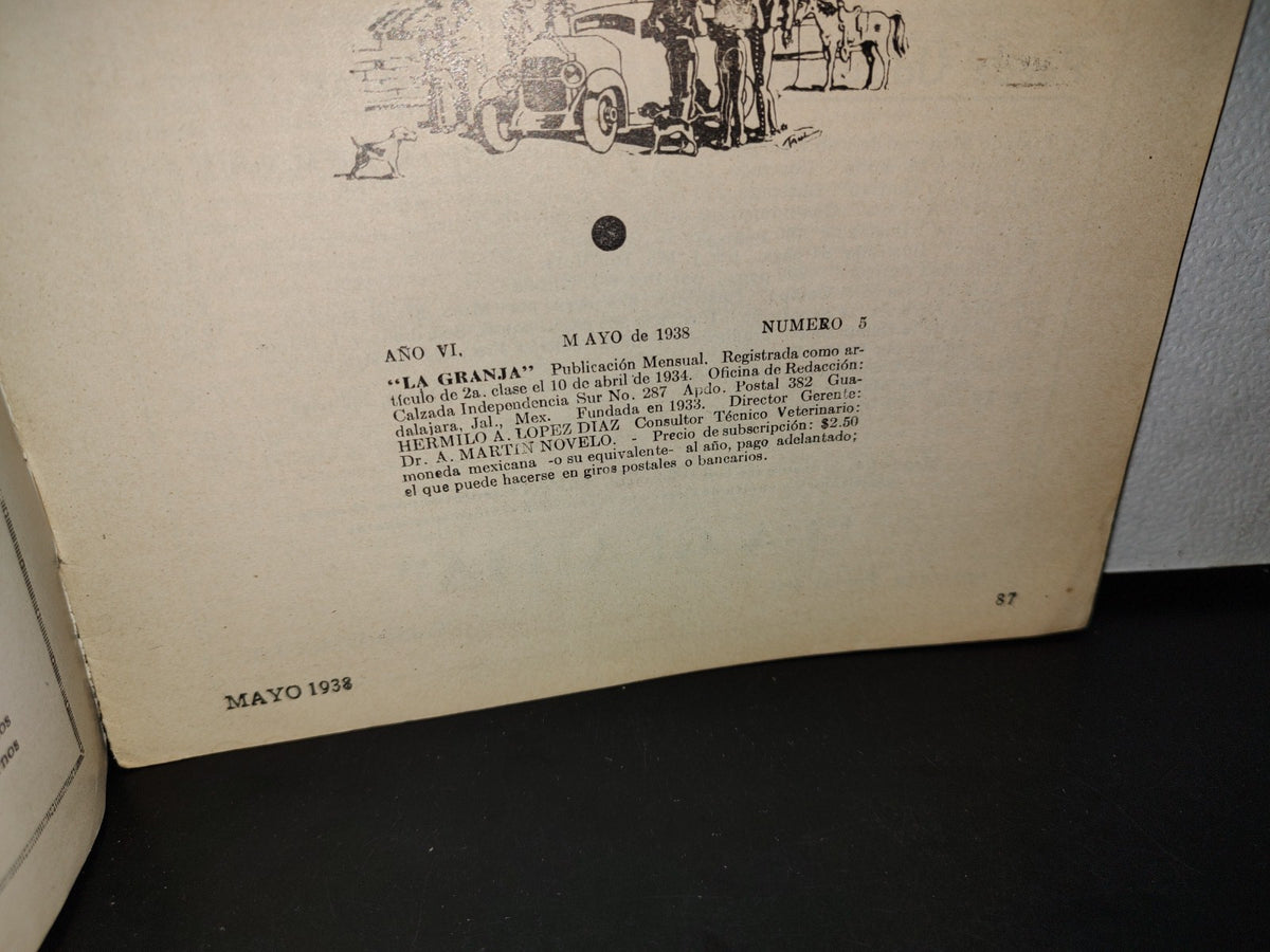 64- La Granja. Magazine Sobre Agricultura, Ganadería En Industrias Rurales Año Vi, No. 5, Mayo 1938