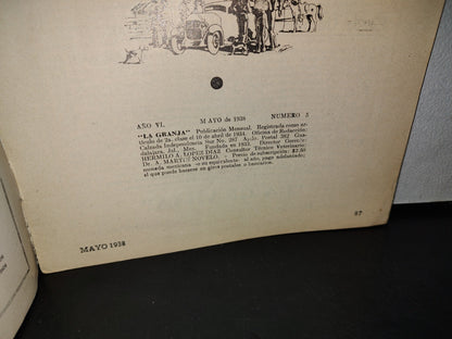 64- La Granja. Magazine Sobre Agricultura, Ganadería En Industrias Rurales Año Vi, No. 5, Mayo 1938