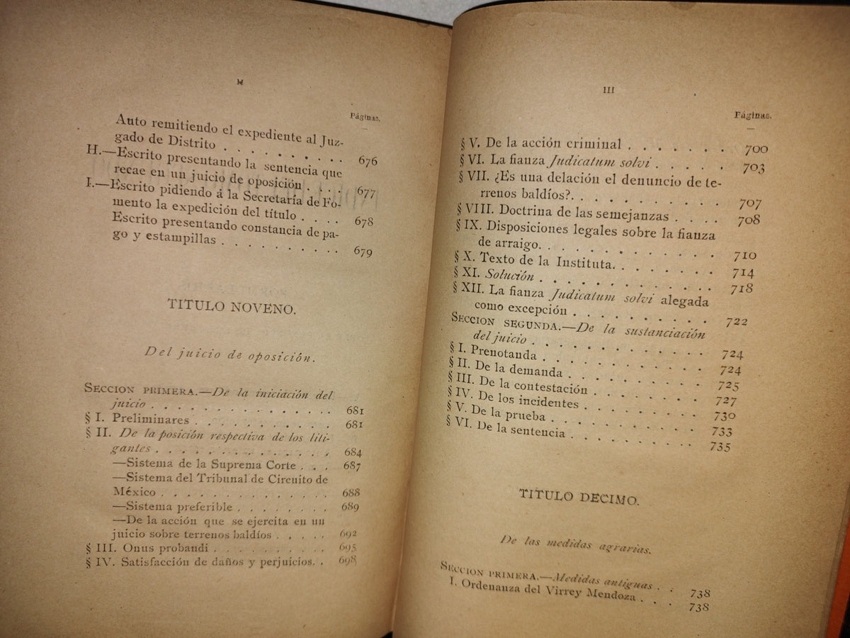 63- Legislación Y Jurisprudencia Sobre Los Terrenos Baldíos - Wistano Luis Orozco - Tomo II - México. Imp. De EL TIEMPO, Cerca De Santo Domingo Número 4 - 1895