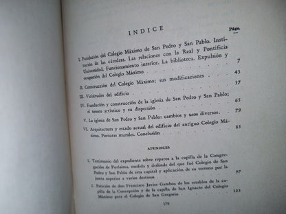 23- El Colegio Máximo De San Pedro Y San Pablo - Clementina Díaz Y De Ovando - 1985