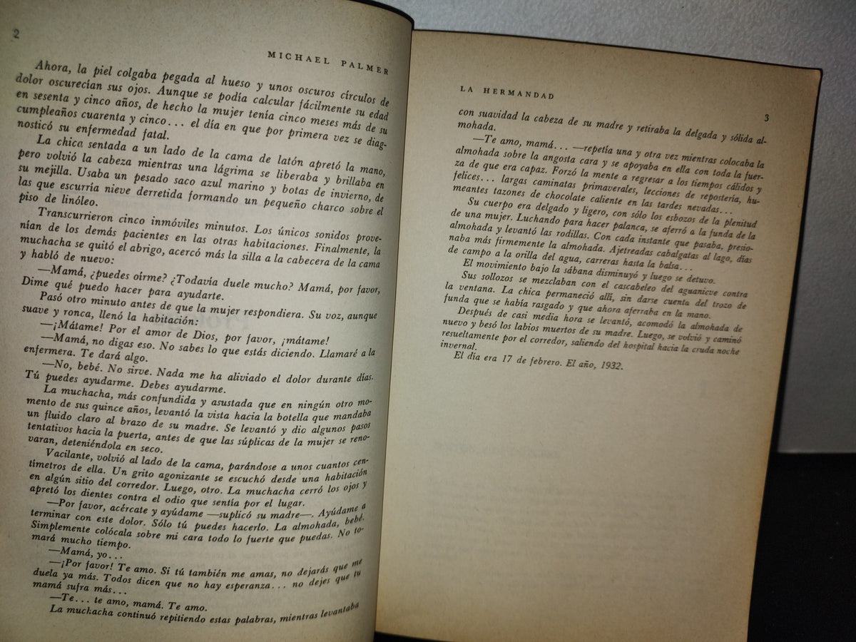 60- La Hermandad - Michael Palmer - Primera Edición, Febrero De 1983