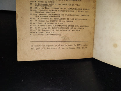 66- La ”No Violencia” Violenta - Pedro Mario Degregori - Editorial Paidos, 1976