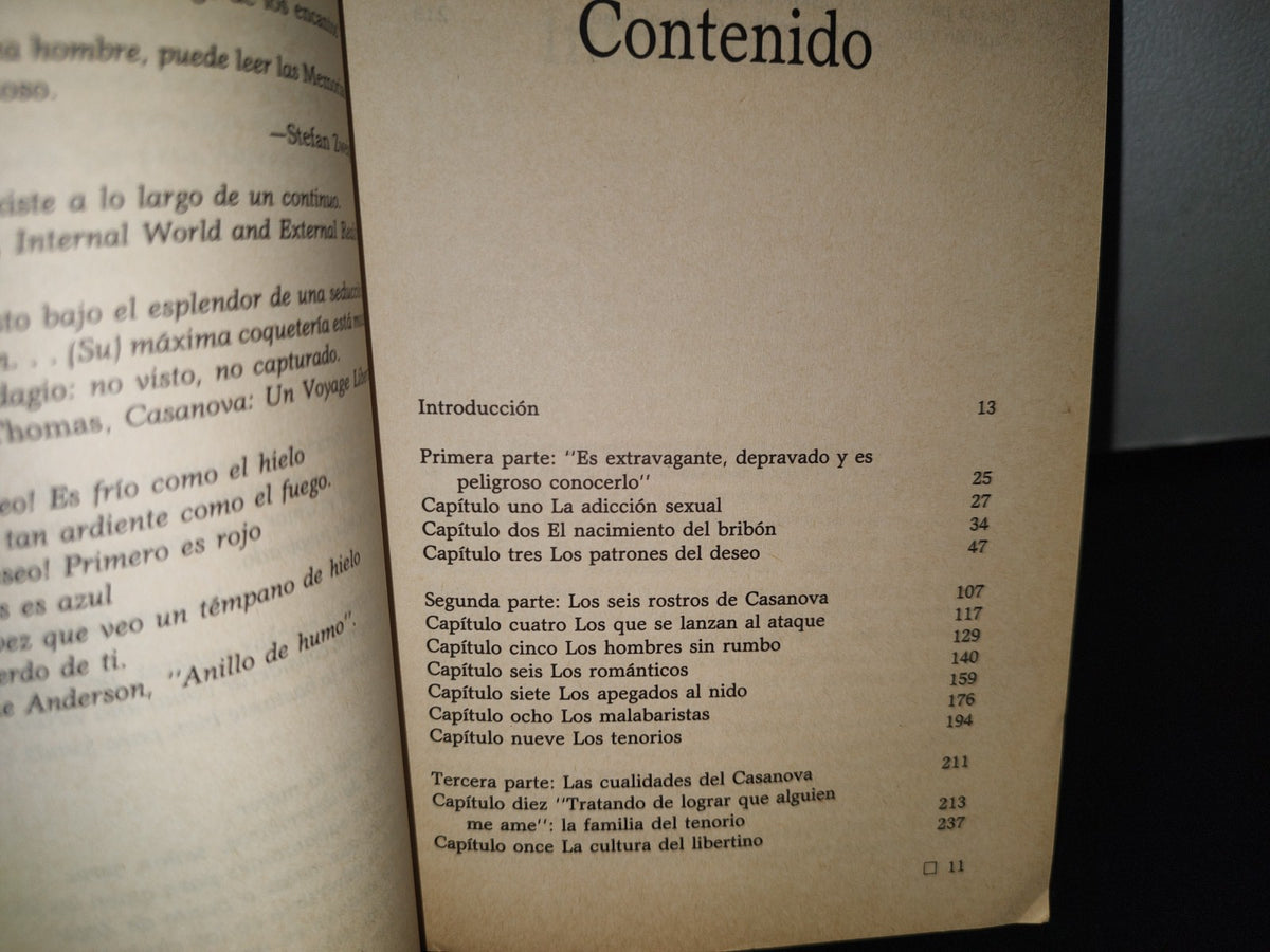 96- El Complejo De Casanova - Peter Trachtenberg - Primera Edición, Septiembre De 1989