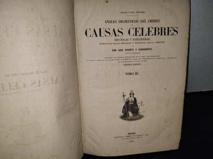 59- Anales Dramáticos Del Crimen O Causas Célebres, Tomo III - José Vicente Y Caravantes - 1867