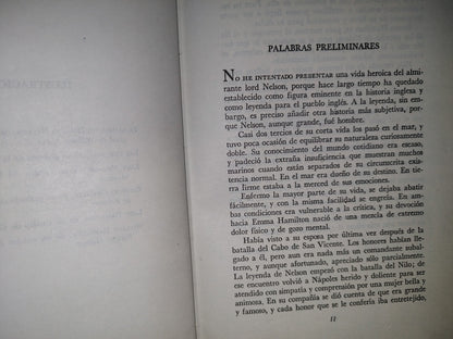 90- Horacio Nelson. Un Estudio Personal Del Almirante - Renalt Capes - Biografías Gandesa - 1958