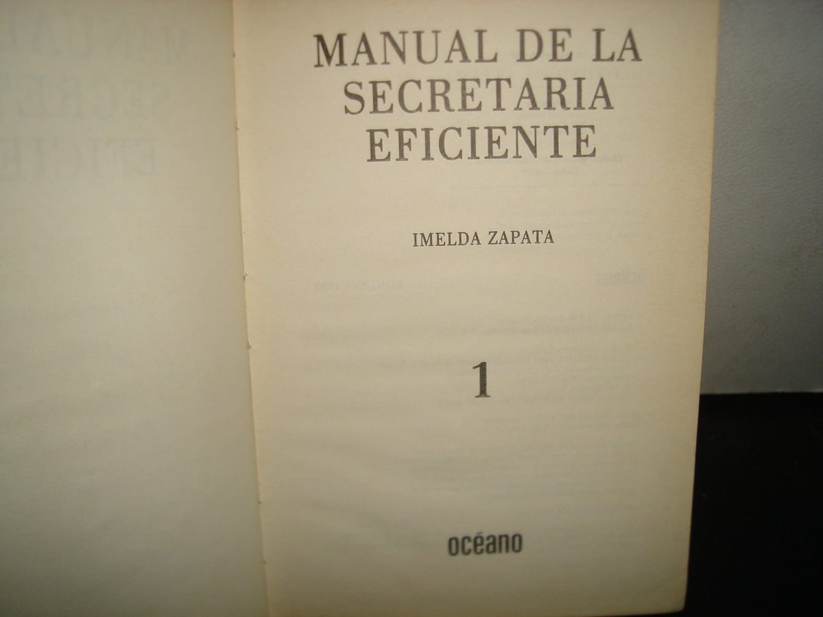 21- Manual De La Secretaria Eficiente 1 - Imelda Zapata