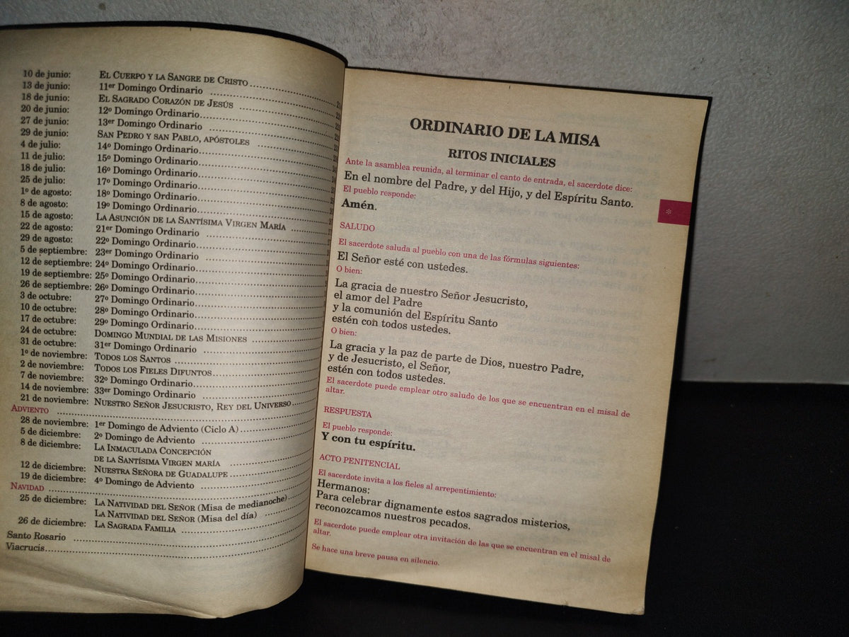 219- Misal 2004. Para Todos Los Domingos Y Fiestas Del Año - Obra Nacional De La Buena Prensa