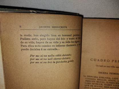 63- La Noche Del Sábado - Jacinto Benavente - Madrid. Renacimiento, 1913