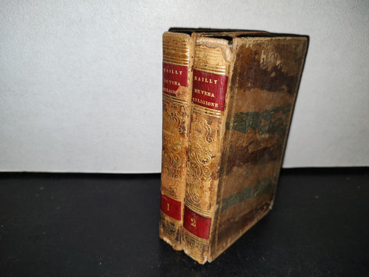 60- Latín. Tractatus De Vera Religione. L. Bailly. Parisiis, Apud Vicentium Salva 1841 (Los 2 Tomos)
