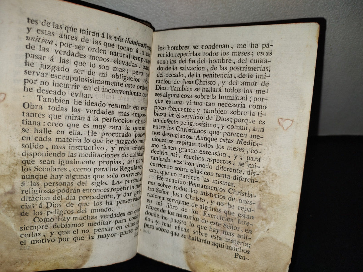 59- Pensamientos O Reflexiones Christianas Para Todos Los Días Del Año, T. I Francisco Nepueu - 1779