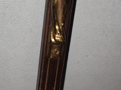 A3- Antiguo Crucifijo Grande De Bronce - 60'S - 70'S