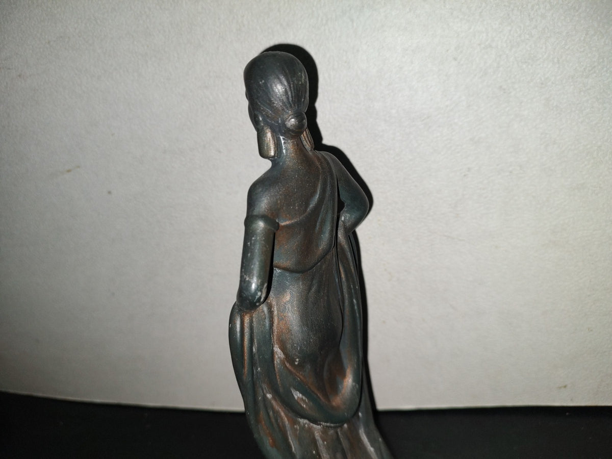 A6- Figura De Cerámica: Mujer De La Atenas Antigua - 2000'S