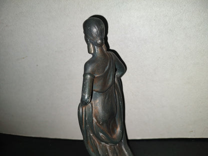 A6- Figura De Cerámica: Mujer De La Atenas Antigua - 2000'S