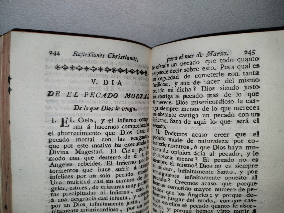 59- Pensamientos O Reflexiones Christianas Para Todos Los Días Del Año, T. I Francisco Nepueu - 1779