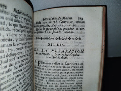 59- Pensamientos O Reflexiones Christianas Para Todos Los Días Del Año, T. I Francisco Nepueu - 1779