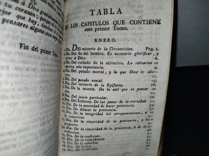 59- Pensamientos O Reflexiones Christianas Para Todos Los Días Del Año, T. I Francisco Nepueu - 1779