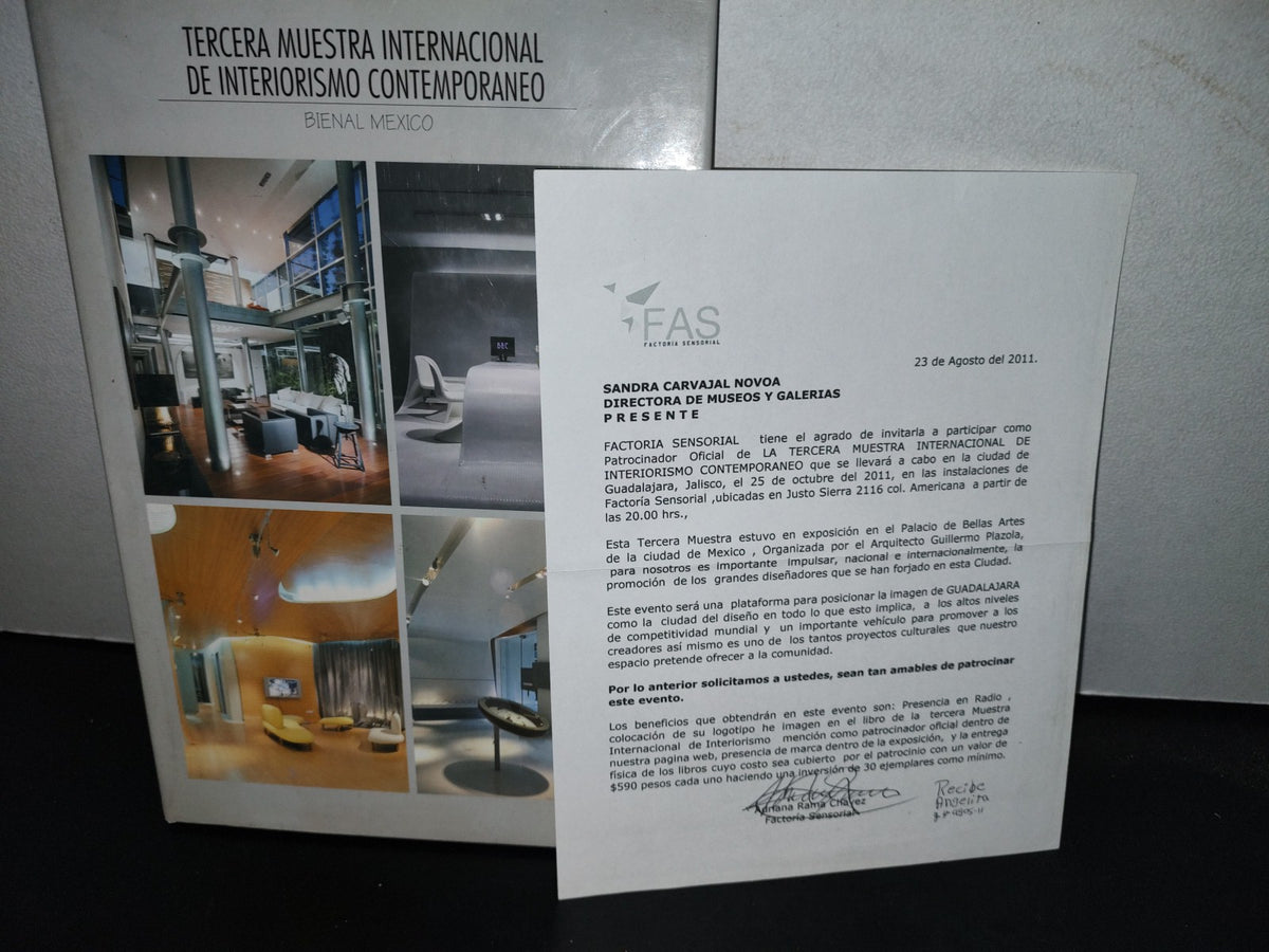 64- Tercera Muestra Internacional De Interiorismo Contemporáneo. Bienal México