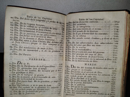 59- Pensamientos O Reflexiones Christianas Para Todos Los Días Del Año, T. I Francisco Nepueu - 1779