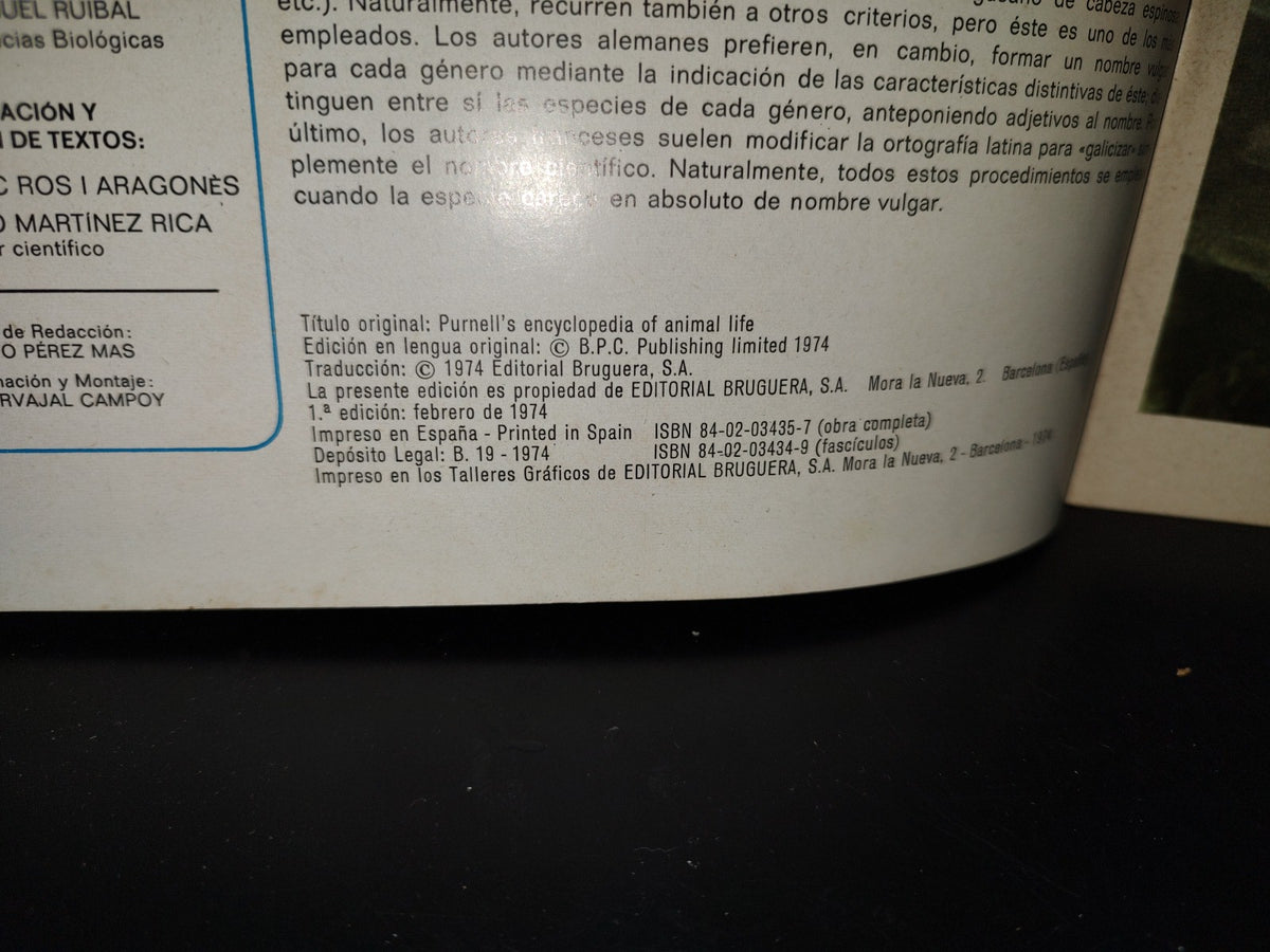 64- Gran Zoo. Enciclopedia De La Vida Animal - Bruguera - No. 1 - 1A. Edición: Febrero De 1974