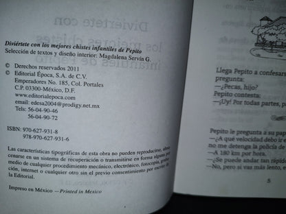 99- Diviértete Con Los Mejores Chistes Infantiles De Pepito - Editorial Época - 2011