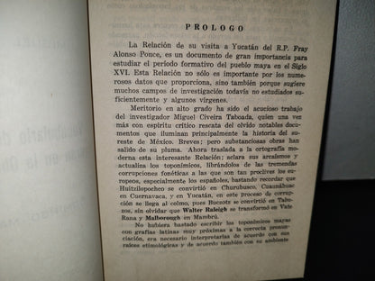124- Yucatán Visto Por Fray Alonso Ponce - Miguel Civeira Taboada - Mérida, 1977