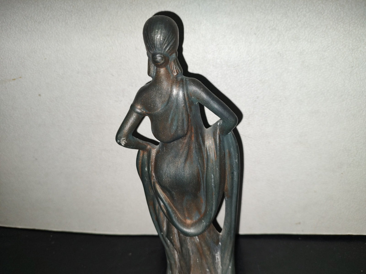 A6- Figura De Cerámica: Mujer De La Atenas Antigua - 2000'S