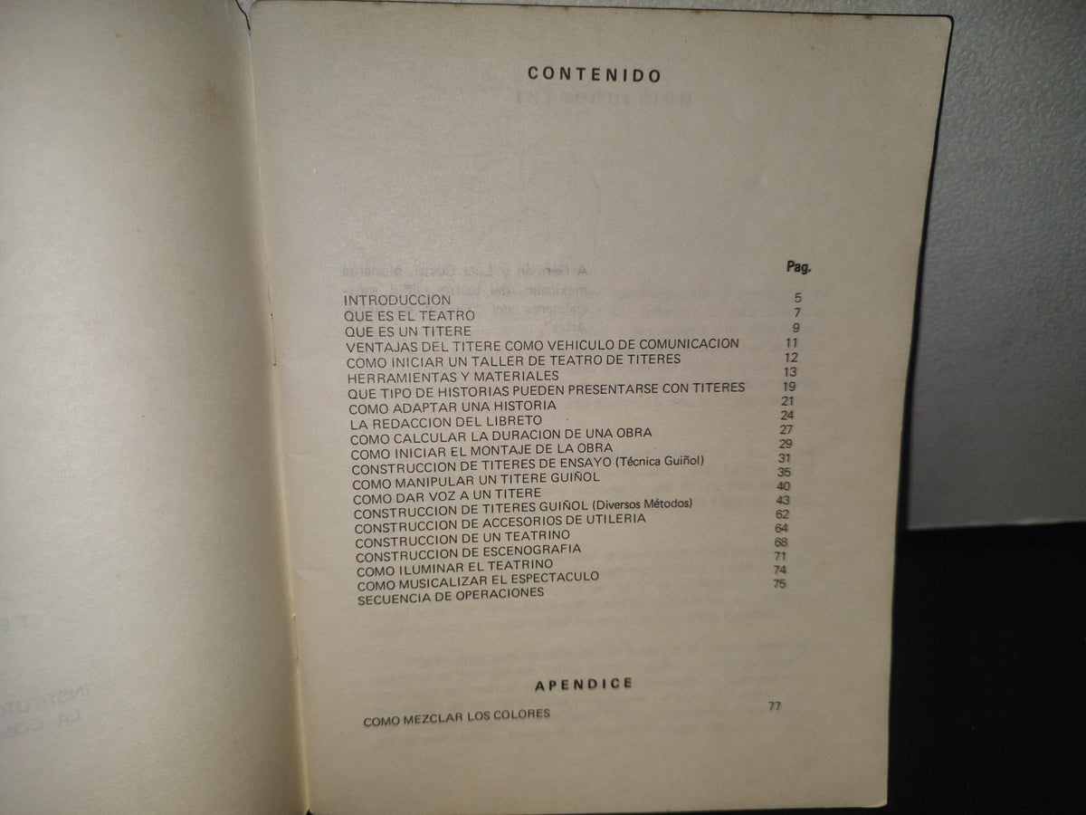 188- Manual Para La Elaboración De Teatro Guiñol - José Jesús Calzada