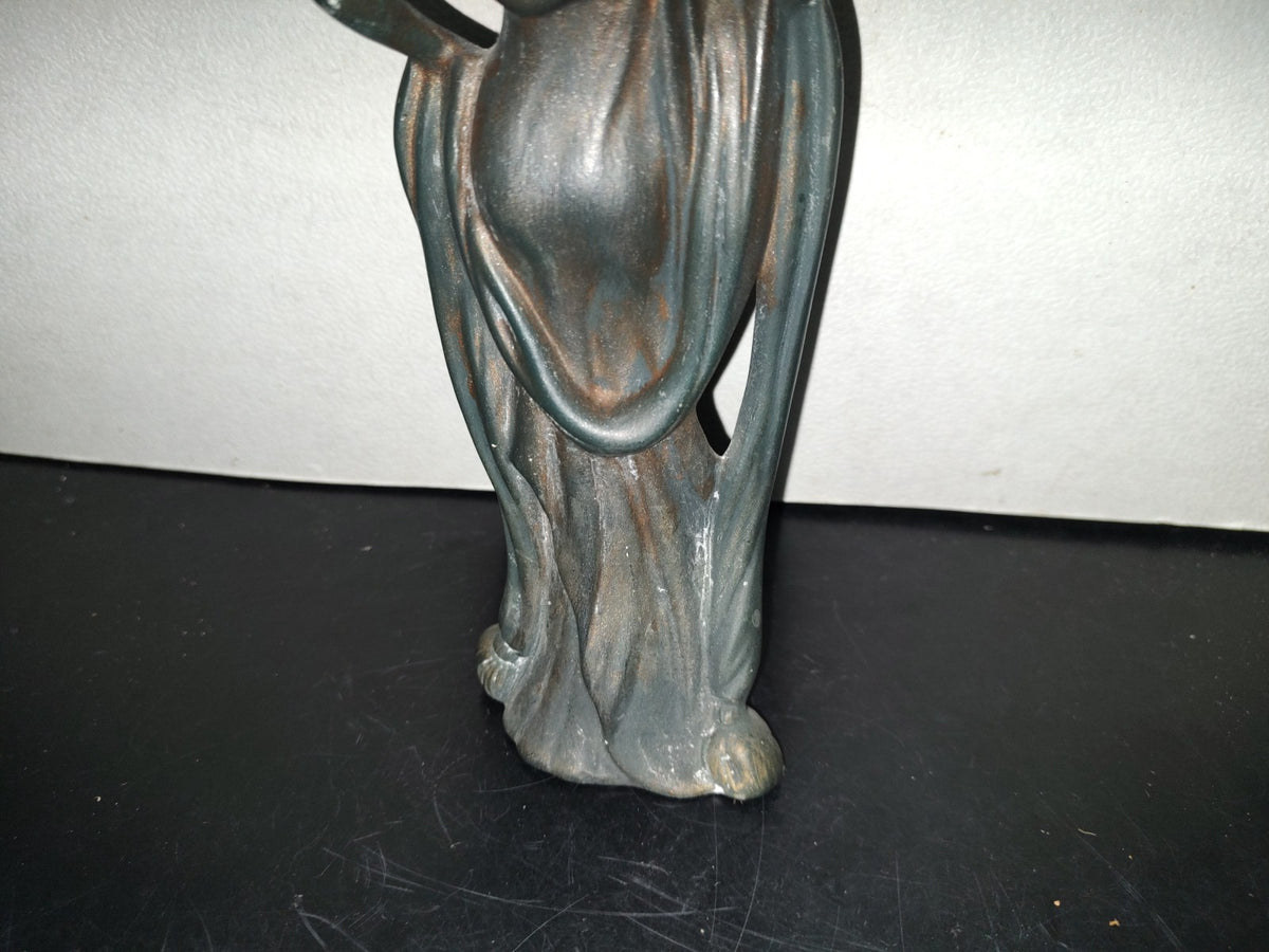 A6- Figura De Cerámica: Mujer De La Atenas Antigua - 2000'S