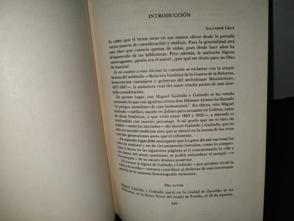 54- La Gran Década Nacional. Relación Histórica De La Guerra De Reforma, Intervención Extranjera Y Gobierno Del Archiduque Maximiliano. 1857-1867, 1 - Miguel Galindo - Facsimil. Fondo De Cultura Económica, Primera Edición 1987