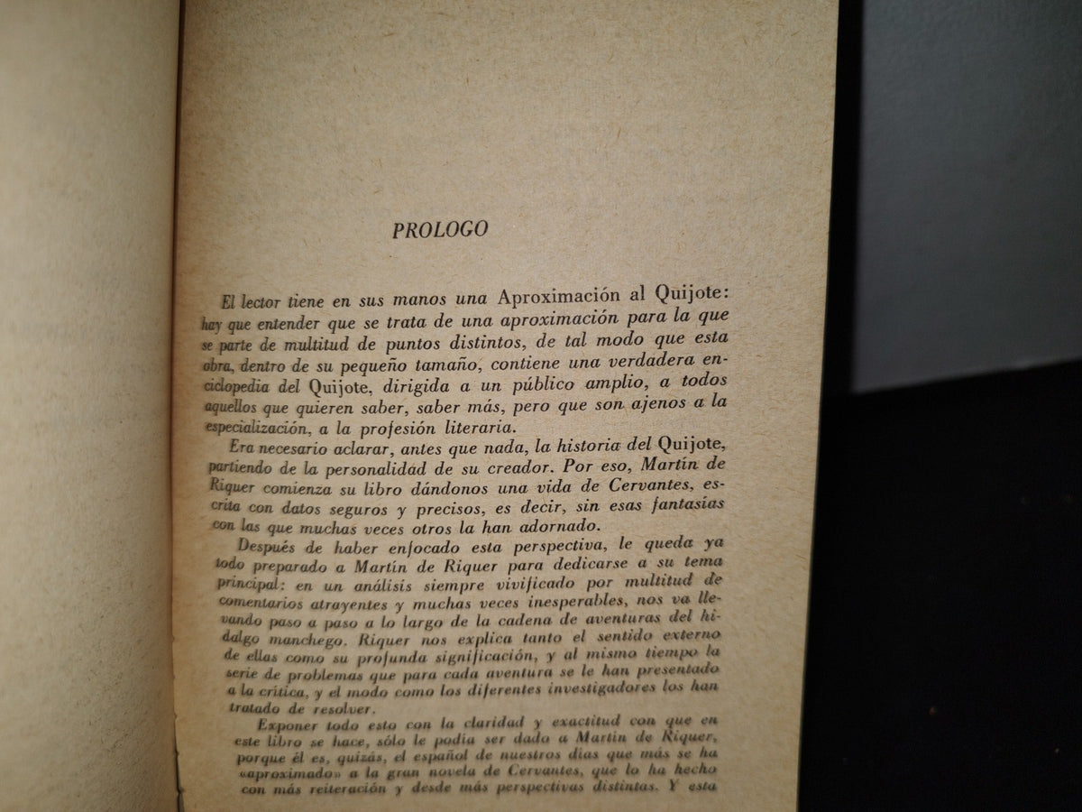66- Aproximación Al Quijote - Martín De Riquer