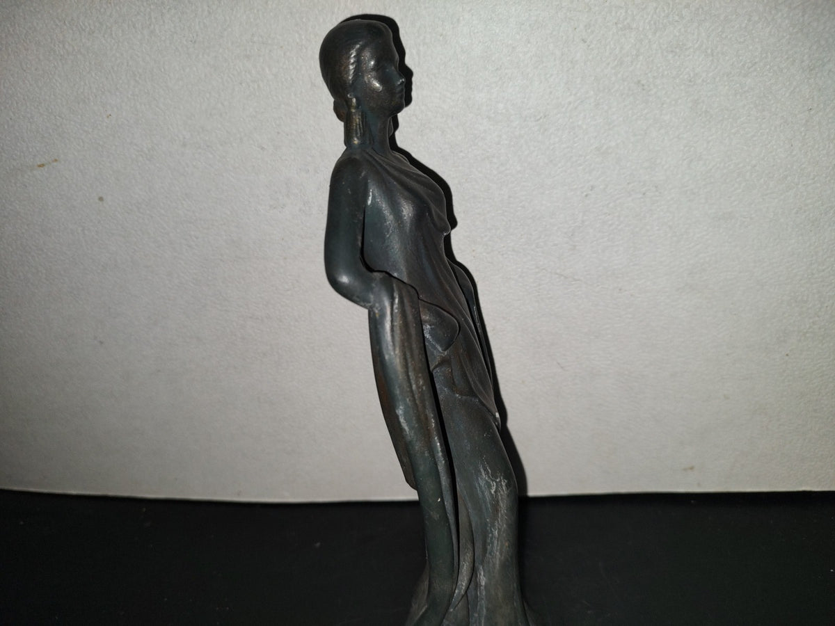 A6- Figura De Cerámica: Mujer De La Atenas Antigua - 2000'S
