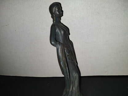 A6- Figura De Cerámica: Mujer De La Atenas Antigua - 2000'S