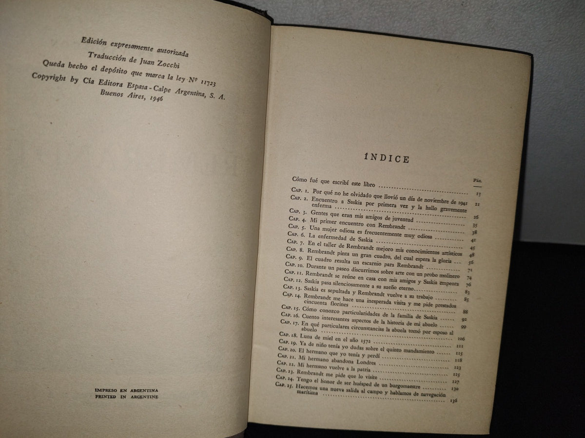 75- Rembrandt - Jan Van Loon - Espasa-Calpe Argentina, S. A.  Buenos Aires, 1946