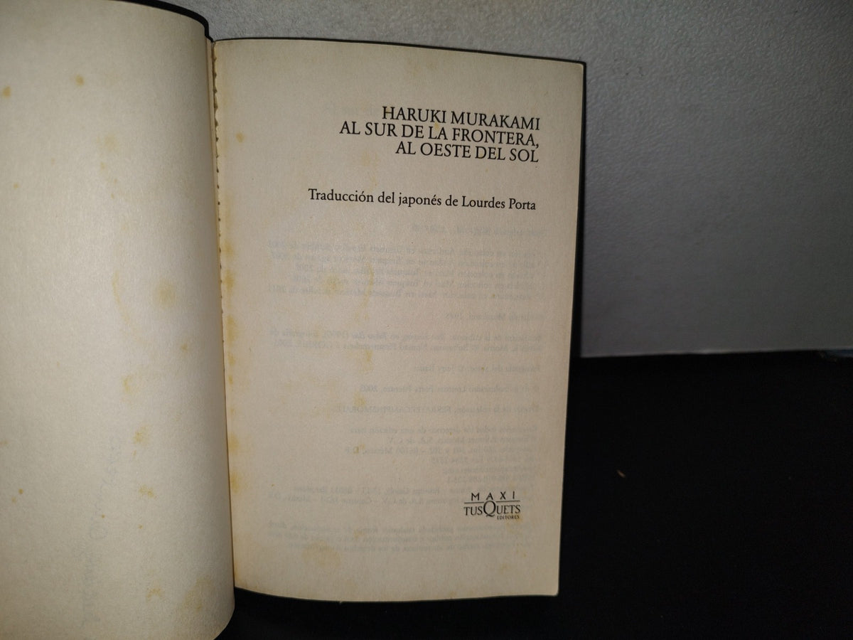 98- Al Sur De La Frontera, Al Oeste Del Sol - Haruki Murakami