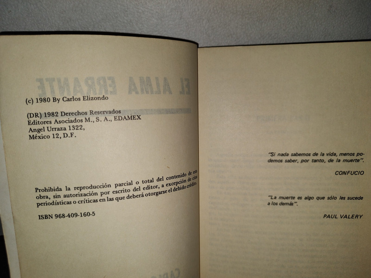 66- El Alma Errante - Carlos Elizondo - 1982