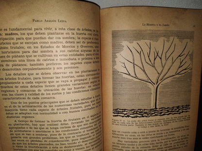 84- La Huerta Y El Jardín - Pablo Aragón Leiva. Biblioteca Del Maestro, Sep - 60'S - 70'S