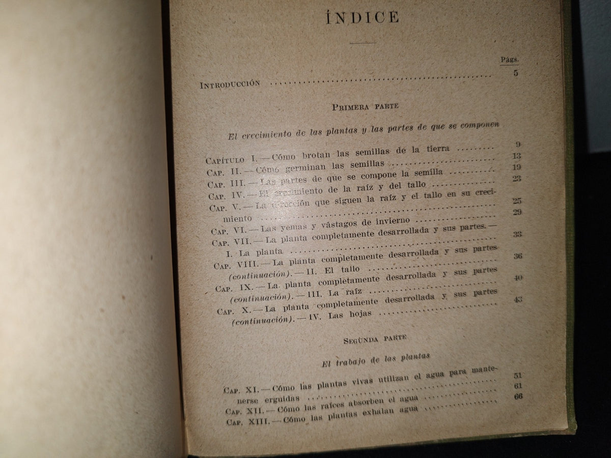 23- Estudio Experimental De La Vida De Las Plantas - Juan Palau Vera - 1927