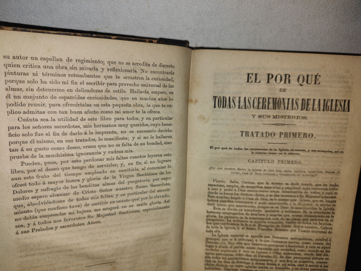60- El Por Qué De Todas Las Ceremonias De La Iglesia Y Sus Misterios - Antonio Lobera Y Abio - 1867