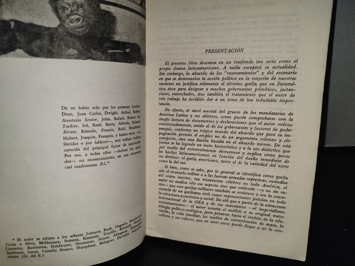 151- Imagen Estructural Del Gorila - Elías Condal - Editorial Nuestro Tiempo - 1A. Ed. 1966