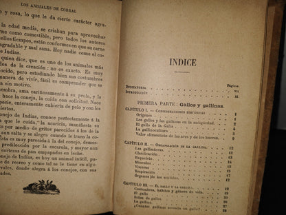 64- Los Animales De Corral - Alberto Larbalétrier - Paris, Garnier Hermanos, Libreros-Editores, 1887