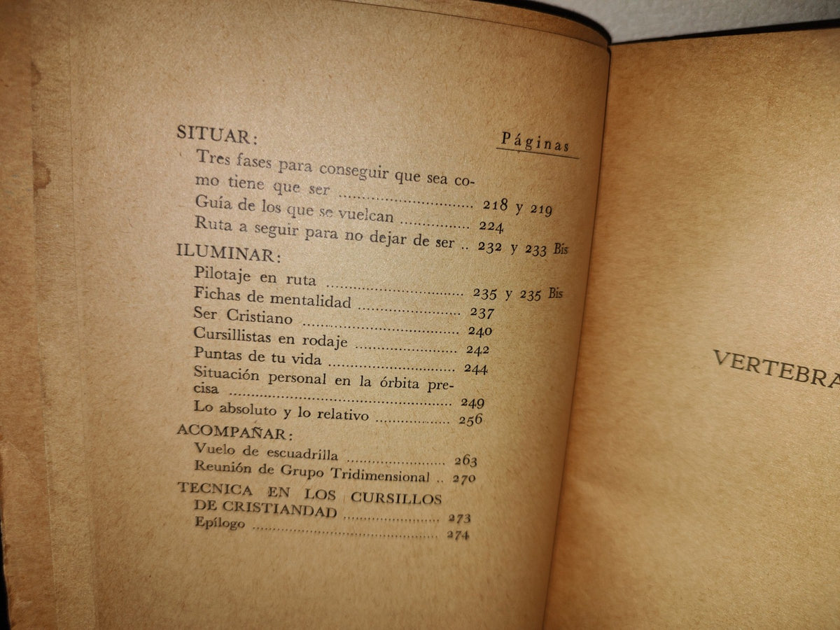 63- Cursillos De Cristiandad. Vertebración De Ideas - Eduardo Bonnin - Primera Edición 1962
